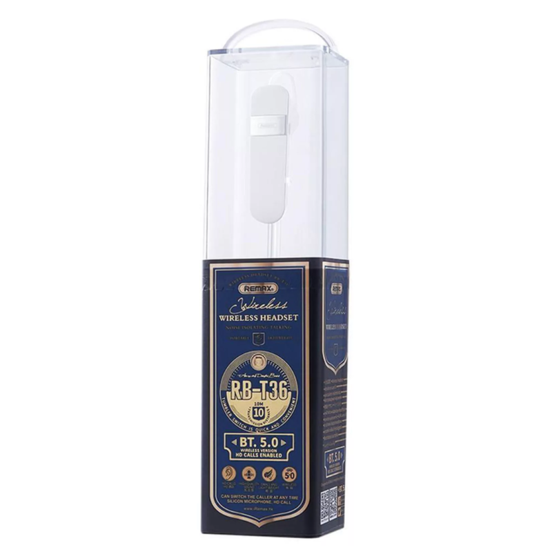 Écouteurs Bluetooth 90 mAh Remax RB-T36 - Blanc — REMAX · Smarty Paris 18e